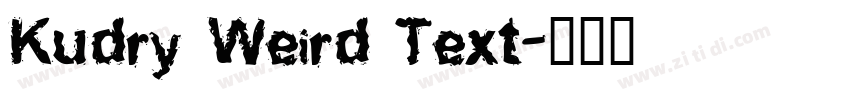 Kudry Weird Text字体转换